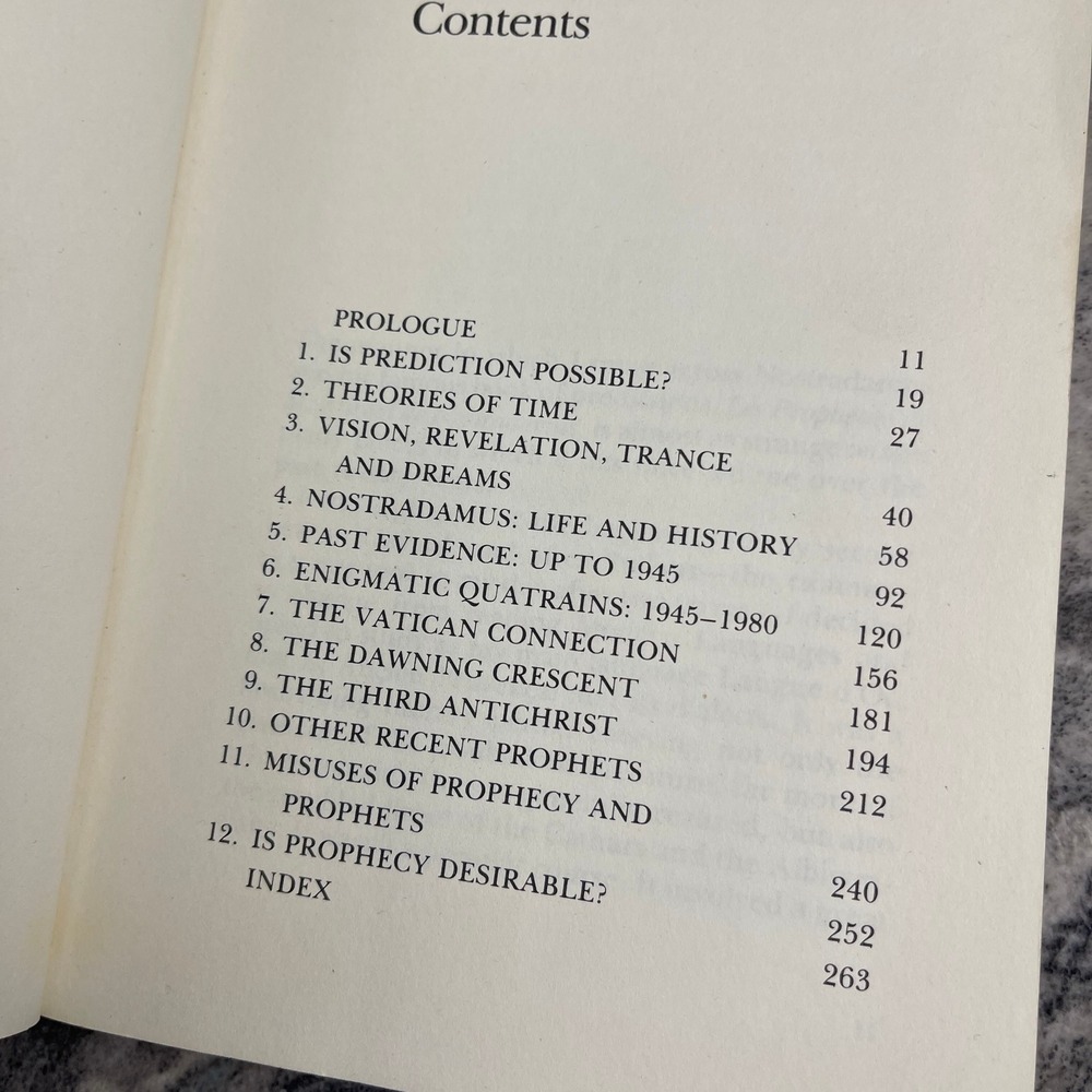 The Further Prophecies of Nostradamus Erika Cheetham 1985 Occult Dark Academia - Picture 3 of 4